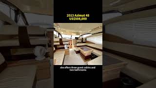 NO225This Azimut 48 yacht was built in 2013 yachtlife yachting yachtbrokerage yacht yachts [upl. by Florinda]