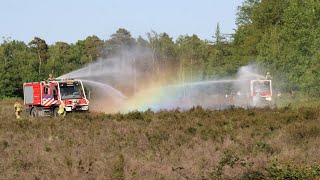 Prio 1 BR natuur Brandweer Rhenen met spoed naar natuurbrand in Amerongen [upl. by Maxantia]