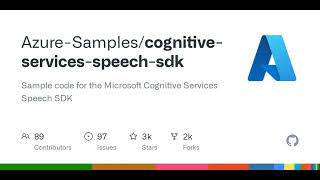 GitHub  AzureSamplescognitiveservicesspeechsdk Sample code for the Microsoft Cognitive Ser [upl. by Star]