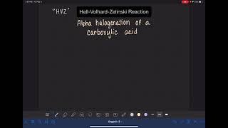 20 The HellVolhardZelinski reaction [upl. by Celina]