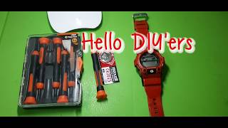 How to replace battery of your GSHOCK G7900A [upl. by Nickolas]