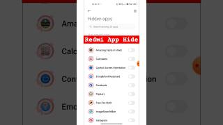 App kaise Hide kare 🤔 Redmi phone mein app kaise Hide kare redmisetting tech settings hide apps [upl. by Richelle]