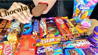 ASMREATING CHOCOLATE CHOCOLATE PARTY DAIRYMILK CRISPELLOMAGNUM TRUFFLE DARKCHOCOLATEFOOD VIDEOS [upl. by Tiram]