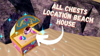 ROYALE HIGH BEACH HOUSE CHEST LOCATIONS EASY GUIDE  ROYAL HIGH 2022 Roblox [upl. by Lletram]