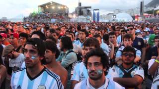 Argentina vs Holanda en la Fan Fest Rio [upl. by Aiker]