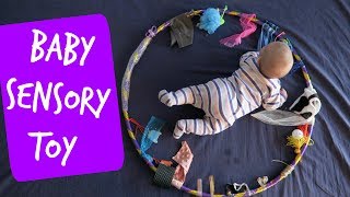 ACTIVITIES FOR BABIES 36 MONTHS  HOW TO ENTERTAIN A BABY 3  6 MONTHS  DIY SENSORY HOOP [upl. by Jakoba602]