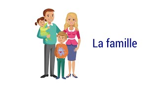 French for kids  La famille vocabulaire [upl. by Nylatsyrc494]