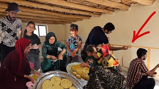 Art and taste in nomads baking pollen bread and making traditional tiles [upl. by Cud522]