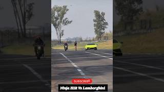 Ninja H2R Vs Lamborghini Drag Race😈shortstrendingsubscribeninjah2rh2rlamborghiniManojDeytop [upl. by Davilman]