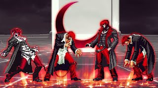 KOF Mugen 4 Orochi Iori Yagami AD Team Vs 16 Ultimate Orochi Rugal Team  4 Vs 16 [upl. by Chere]