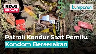 Patroli di RTH Tubagus Angke Mengendur Saat Pemilu Kondom Langsung Berserakan [upl. by Aynas975]