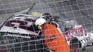 Brad Keselowski HUGE Crash  Carl Edwards Wins 2010 MissouriIllinois Dodge Dealers 250 [upl. by Yssim]