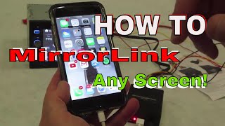 How To Add Mirrorlink to any screen you want with Apple or Android [upl. by Lerrad]