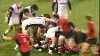 Chabal driven back by the Munster pack [upl. by Yenatirb]