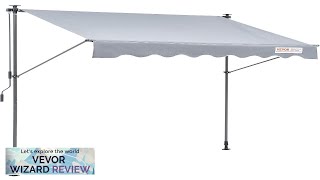 VEVOR Manual Retractable Awning 118quot Outdoor Retractable Patio Awning Sunshade Shelter Review [upl. by Fulton]