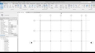 Revit Structure Basics Grids Columns [upl. by Ahsikel]