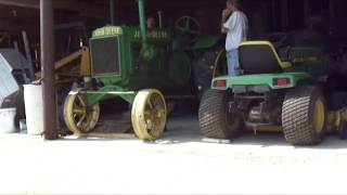 John Deere GP Tractor Backfire Explosion [upl. by Nodnol]