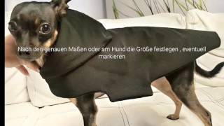 Hundemantel Dogcoat Tutorial selbernähen [upl. by Atteynot]