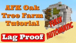 AFK Oak Tree Farm Tutorial Server Lag Proof [upl. by Ettelracs]