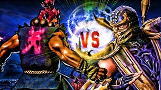 Scorpion vs Akuma  Demon vs Demon  Street Fighter vs Mortal Kombat [upl. by Durrett678]