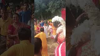 dhak dance traditional subscribe Sanatana9rr durgapuja visarjan shorts jai maa kali2024 [upl. by Oibaf505]