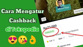 Cara membuat mengatur cashback diskon di Tokopedia  aktifkan fitur cashback tokopedia [upl. by Ahseila115]