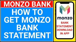 how to get monzo statement  how to download monzo bank statement [upl. by Telocin787]