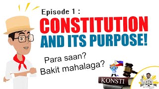 What is Constitution  Ano Ang Konstitusyon  Constitution Defined  Filipino English Video [upl. by Atlante]