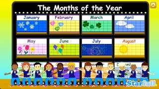 Months of the Year — a Starfall™ Movie from Starfallcom [upl. by Shayn]