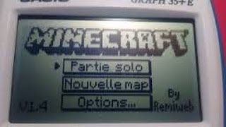 Installer Minecraft sur sa calculatrice casio graph 35E [upl. by Onirefes589]