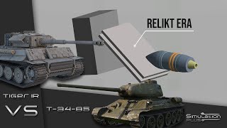 Tiger I With ERA VS T3485  Armour Piercing Simulation [upl. by Engud376]