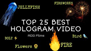 TOP 25 best hologram video ever for holoflex 4K UHD [upl. by Noval413]