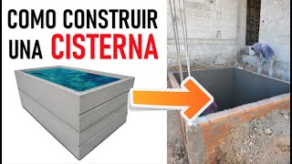 COMO CONSTRUIR UNA CISTERNA   Proceso constructivo EXPLICADO   ARTOSKETCH [upl. by Adamo]