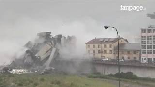 BRIDGE COLLAPSE IN GENOA ITALY Live video breaking news [upl. by Anastas]