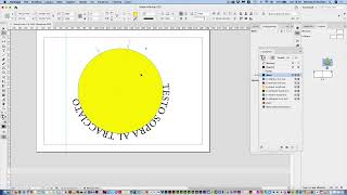 INDESIGN creare un Testo su tracciato [upl. by Qooraf]