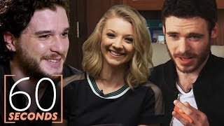 Game of Thrones 60 Second Challenge Ft Richard Madden Kit Harington Natalie Dormer amp More [upl. by Inajna]