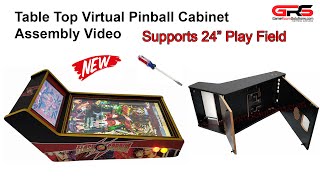 Table Top Virtual Pinball Cabinet Assembly Video [upl. by Eatnahs]