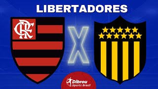 FLAMENGO X PEÑAROL AO VIVO LIBERTADORES DIRETO DO MARACANÃ  QUARTAS DE FINAL  NARRAÇÃO [upl. by Sierra]