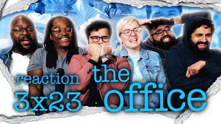 The Office  3x23 Beach Day  Group Reaction [upl. by Ainerbas]