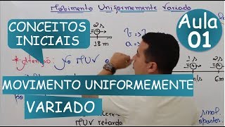 Movimento Uniformemente Variado Teoria e Exemplos [upl. by Terry]