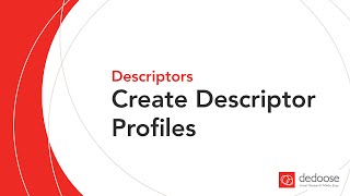 Create Descriptor Profiles  Qualitative and Mixed Methods Data Analysis  Great Research Made Easy [upl. by Adlev]