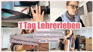 1 Tag Lehrerleben  Contentproduktion Grammatikunterricht Termine und Sport [upl. by Barbaresi]