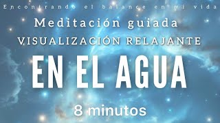 Meditación guiada RELAJANTE 🌊🤍  8 minutos MINDFULNESS [upl. by Selwin21]