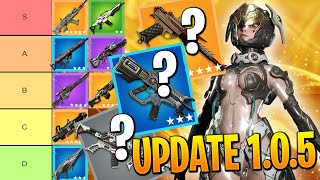 NEW UPDATE TIER LIST for PATCH 105  The First Descendant Tier List Weapons [upl. by Laohcin]