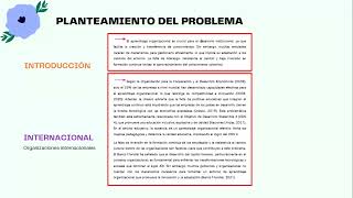 PLANTEAMIENTO DEL PROBLEMA [upl. by Neeloj]