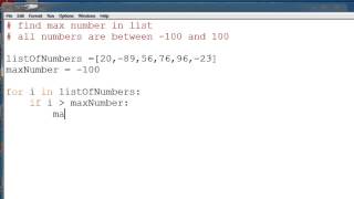 Find Max in a List [upl. by Lennaj]