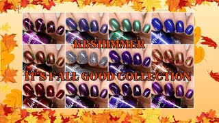 KBShimmer Its Fall Good Collection Live Swatches amp Review [upl. by Yhtimit]