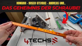 Hongdui Bosch GTS10XC Gleitschiene  Schraubenbolzen Austausch [upl. by Remled]