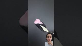 Mix colors Black Pink blackpink satisfying diy clay colors mixing mixing [upl. by Dyane]