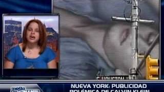 Controversial Publicidad de Calvin Klein en Nueva York por Maria Santana Mega TV [upl. by Joslyn]